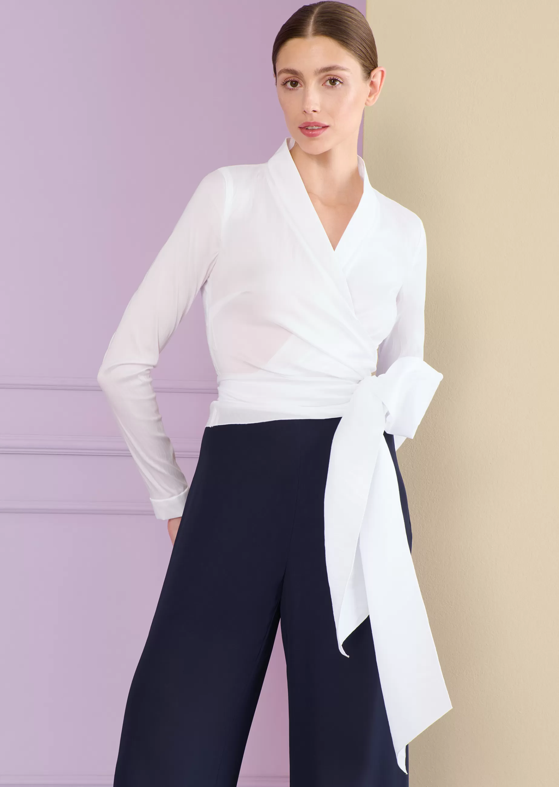 New Talbot Runhof Wickelbluse Naxos1 Weiß